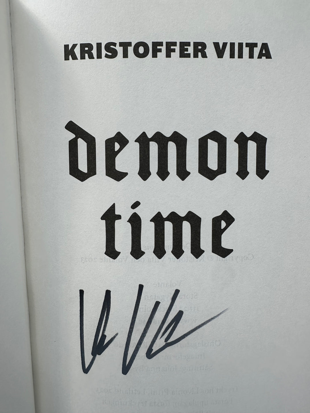 Demon Time - Signerat ex
