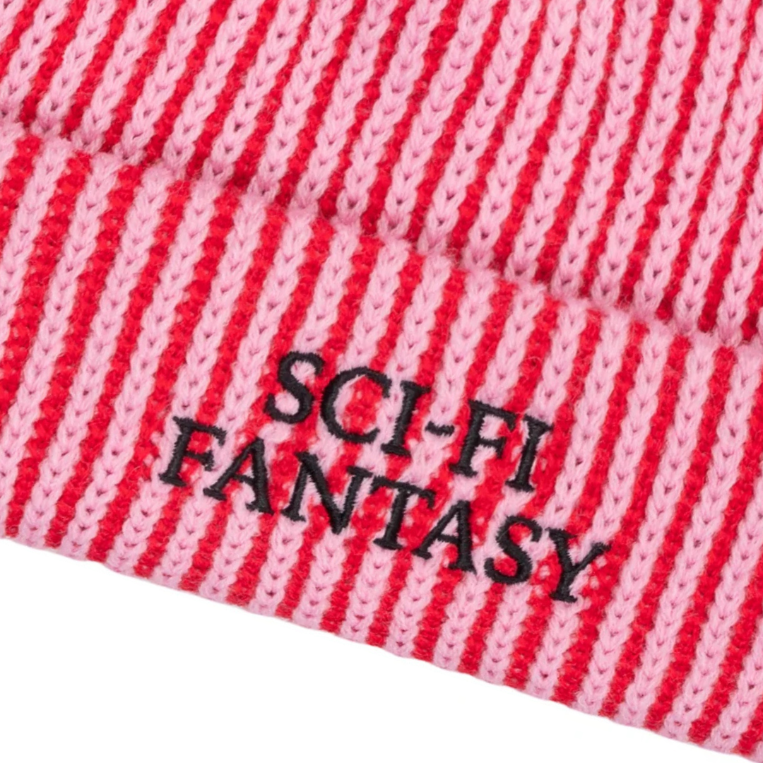 Sci-fi fantasy - Logo Beanie Pink/Dark Red