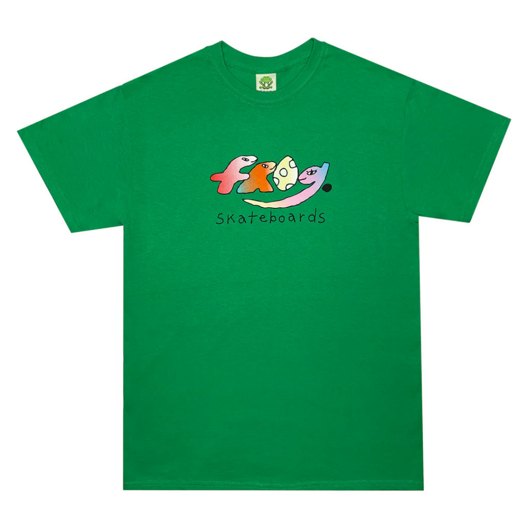 Frog Skateboards - Dino Logo Tshirt - Kelly green