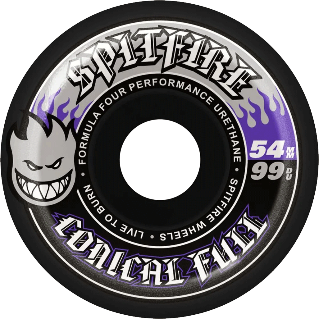 Spitfire Formula Four Conical Full Black 54 mm - 99D