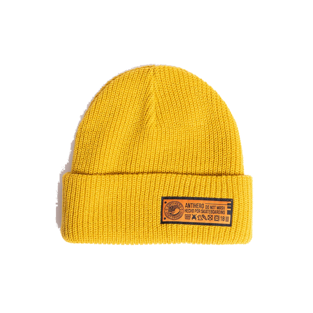 Antihero - Hecho Por Skateboarding Beanie Mustard
