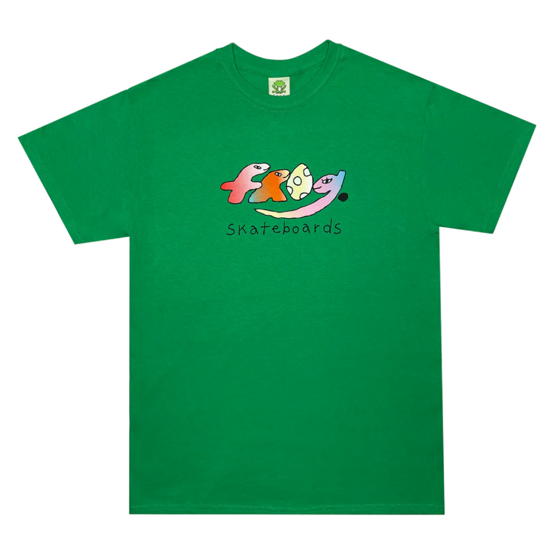 Frog Skateboards - Dino Logo Tshirt - Kelly green - Eva Hardware