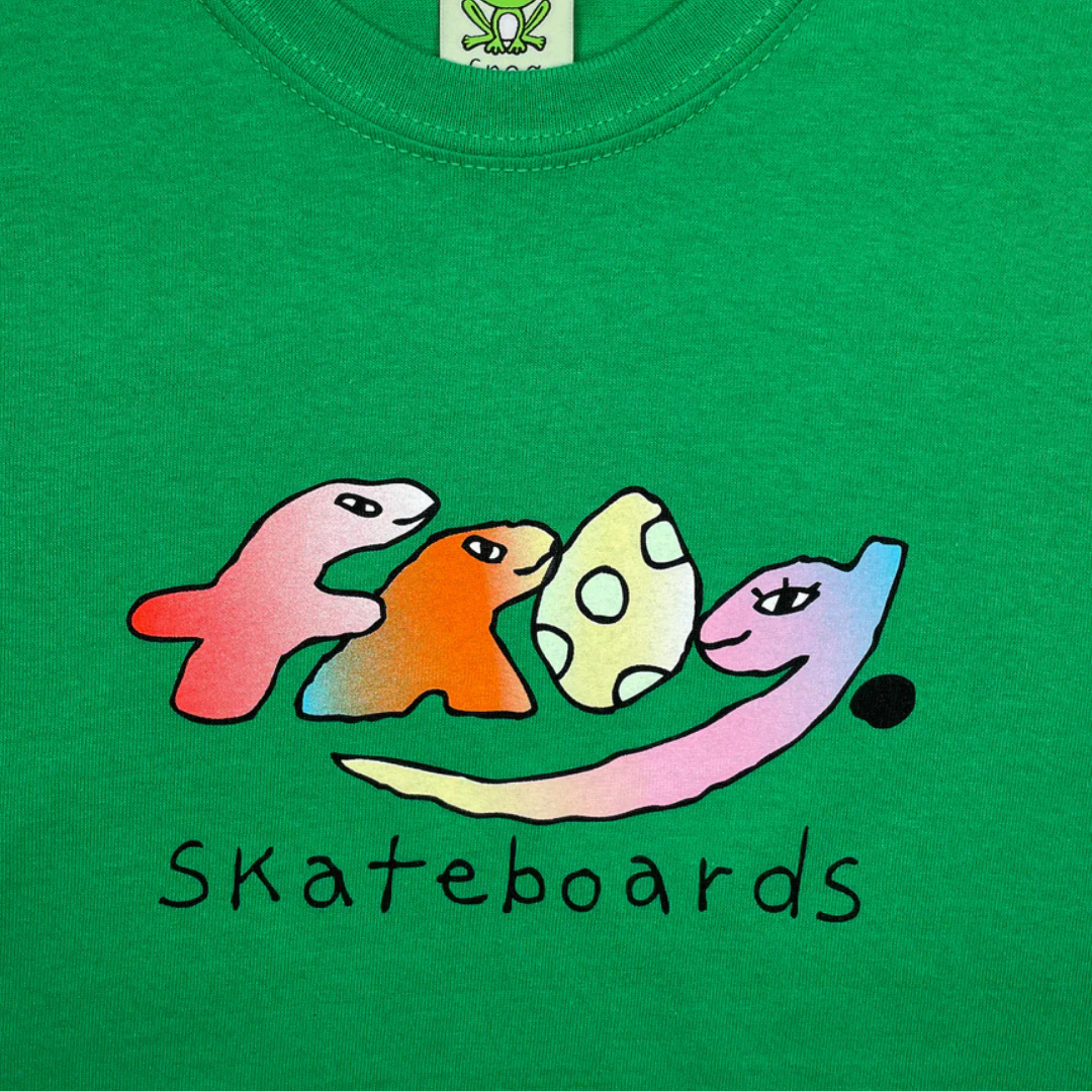 Frog Skateboards - Dino Logo Tshirt - Kelly green - Eva Hardware